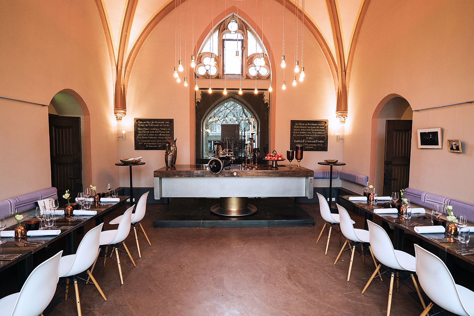 Festlich gedeckter Tisch im Lutherturm